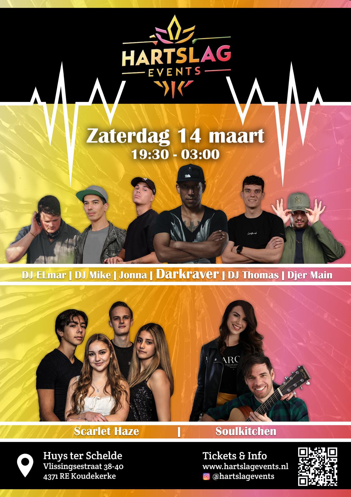 Hartslag Events - 14 Maart Flyer